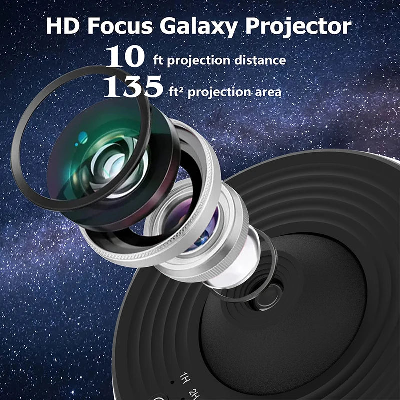Nova Glow Space™ HD Galaxy Projector (12-in-1 Planetarium — Basic Version BL-DQY02)