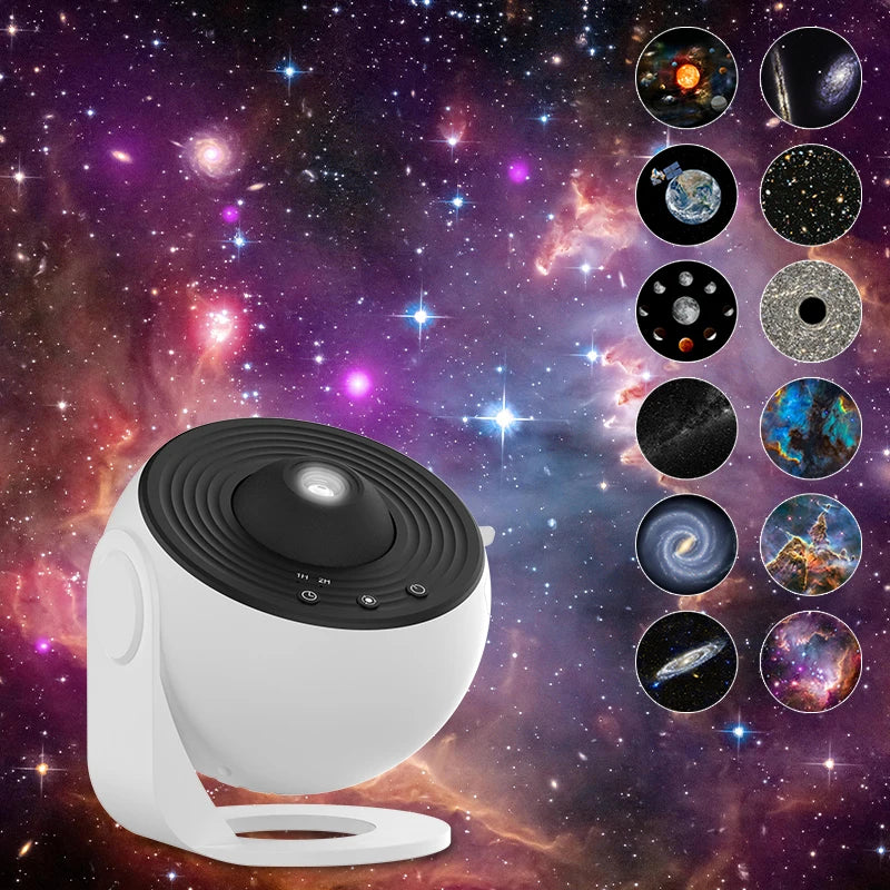 Nova Glow Space™ HD Galaxy Projector (12-in-1 Planetarium — Basic Version BL-DQY02)